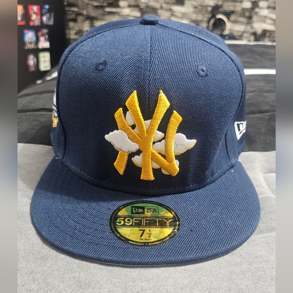 New Era Navy and Yellow Yankees Fitted Cap